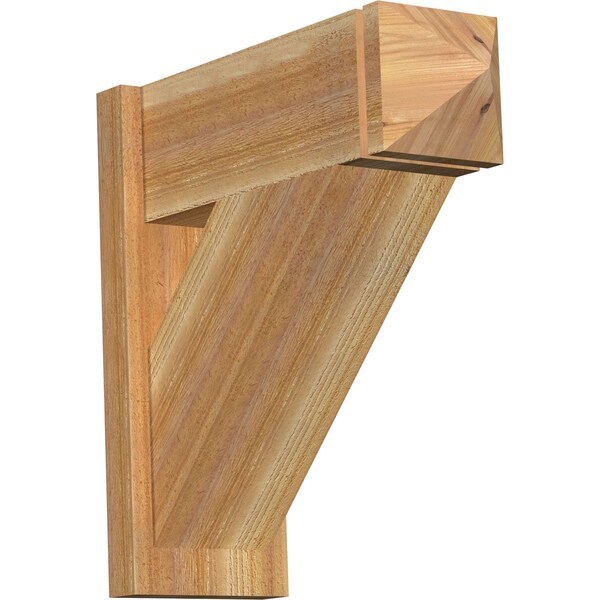 Ekena Millwork Traditional Rough Sawn Arts and Crafts Outlooker, Western Red Cedar, 8"W x 22"D x 22"H OUT08X22X22TRA03RWR - main